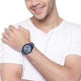 Buy Shop Michael Kors Lexington Chronograph Blue Dial Blue Steel Strap Watch For Men - MK8791 USA Online