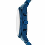 Buy Shop Michael Kors Lexington Chronograph Blue Dial Blue Steel Strap Watch For Men - MK8791 USA Online