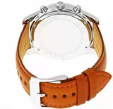 Buy Shop Michael Kors Lexington Chronograph Blue Dial Brown Leather Strap Watch For Men - MK8537 USA Online