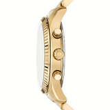 Buy Shop Michael Kors Lexington Chronograph Blue Dial Gold Steel Strap Watch for Men - MK9153 USA Online