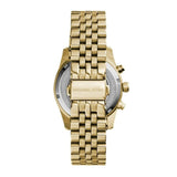 Buy Shop Michael Kors Lexington Chronograph Blue Dial Gold Steel Strap Watch For Women - MK6206 USA Online