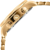 Buy Shop Michael Kors Lexington Chronograph Blue Dial Gold Steel Strap Watch For Women - MK7216 USA Online