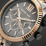 Buy Shop Michael Kors Lexington Chronograph Blue Dial Silver Steel Strap Watch For Men - MK8689 USA Online