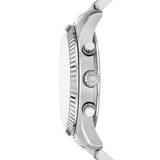 Buy Shop Michael Kors Lexington Chronograph Blue Dial Silver Steel Strap Watch for Men - MK9165 USA Online
