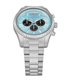 Buy Shop Michael Kors Lexington Chronograph Blue Dial Silver Steel Strap Watch for Men - MK9165 USA Online
