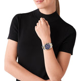 Buy Shop Michael Kors Lexington Chronograph Blue Dial Two Tone Steel Strap Watch For Women - MK7218 USA Online