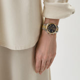 Buy Shop Michael Kors Lexington Chronograph Blue Dial Two Tone Steel Strap Watch For Women - MK7218 USA Online