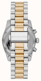 Buy Shop Michael Kors Lexington Chronograph Blue Dial Two Tone Steel Strap Watch For Women - MK7218 USA Online