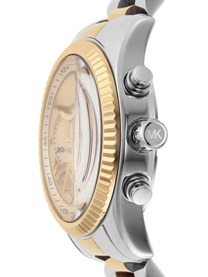 Buy Shop Michael Kors Lexington Chronograph Blue Dial Two Tone Steel Strap Watch For Women - MK7218 USA Online