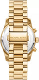 Buy Shop Michael Kors Lexington Chronograph Brown Dial Gold Steel Strap Watch For Women - MK7276 USA Online