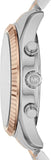 Buy Shop Michael Kors Lexington Chronograph Crystals Black Dial Two Tone Steel Strap Watch for Men - MK8714 USA Online