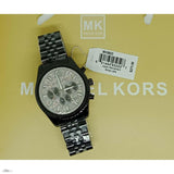 Buy Shop Michael Kors Lexington Chronograph Crystals Silver Dial Black Steel Strap Watch for Men - MK8605 USA Online