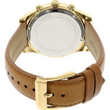 Buy Shop Michael Kors Lexington Chronograph Gold Dial Brown Leather Strap Watch For Men - MK8447 USA Online