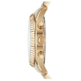 Buy Shop Michael Kors Lexington Chronograph Gold Dial Gold Steel Strap Watch For Men - MK8579 USA Online