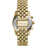 Buy Shop Michael Kors Lexington Chronograph Gold Dial Gold Steel Strap Watch for Women - MK5556 USA Online