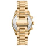 Buy Shop Michael Kors Lexington Chronograph Gold Dial Gold Steel Strap Watch For Women - MK7377 USA Online