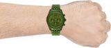 Buy Shop Michael Kors Lexington Chronograph Green Dial Green Steel Strap Watch For Men - MK8790 USA Online