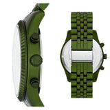 Buy Shop Michael Kors Lexington Chronograph Green Dial Green Steel Strap Watch For Men - MK8790 USA Online