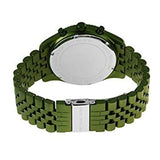 Buy Shop Michael Kors Lexington Chronograph Green Dial Green Steel Strap Watch For Men - MK8790 USA Online