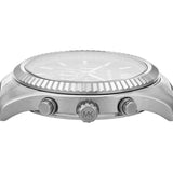Buy Shop Michael Kors Lexington Chronograph Green Dial Silver Steel Strap Watch for Women - MK9152 USA Online