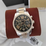 Buy Shop Michael Kors Lexington Chronograph Green Dial Two Tone Steel Strap Watch For Women - MK7303 USA Online