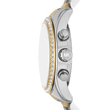 Buy Shop Michael Kors Lexington Chronograph Green Dial Two Tone Steel Strap Watch For Women - MK7303 USA Online