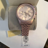 Buy Shop Michael Kors Lexington Chronograph Pink Dial Pink Steel Strap Watch for Women - MK8792 USA Online