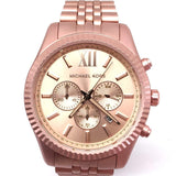 Buy Shop Michael Kors Lexington Chronograph Pink Dial Pink Steel Strap Watch for Women - MK8792 USA Online