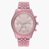 Buy Shop Michael Kors Lexington Chronograph Pink Dial Pink Steel Strap Watch for Women - MK8792 USA Online