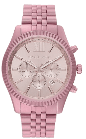 Buy Shop Michael Kors Lexington Chronograph Pink Dial Pink Steel Strap Watch for Women - MK8792 USA Online