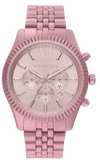 Buy Shop Michael Kors Lexington Chronograph Pink Dial Pink Steel Strap Watch for Women - MK8792 USA Online