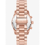Buy Shop Michael Kors Lexington Chronograph Red Dial Rose Gold Steel Strap Watch For Women - MK7275 USA Online