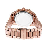 Buy Shop Michael Kors Lexington Chronograph Red Dial Rose Gold Steel Strap Watch For Women - MK7275 USA Online