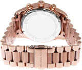 Buy Shop Michael Kors Lexington Chronograph Red Dial Rose Gold Steel Strap Watch For Women - MK7275 USA Online