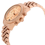 Buy Shop Michael Kors Lexington Purple Dial Rose Gold Steel Strap Watch For Women - MK6207 USA Online