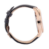 Buy Shop Michael Kors Lexington Chronograph Rose Gold Dial Black Leather Strap Watch For Men - MK8516 USA Online
