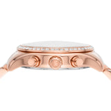 Buy Shop Michael Kors Lexington Chronograph Rose Gold Dial Rose Gold Steel Strap Watch for Women - MK7242 USA Online