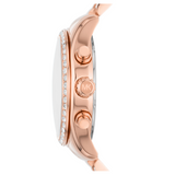 Buy Shop Michael Kors Lexington Chronograph Rose Gold Dial Rose Gold Steel Strap Watch for Women - MK7242 USA Online