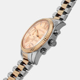 Buy Shop Michael Kors Lexington Chronograph Rose Gold Dial Two Tone Steel Strap Watch For Women - MK7219 USA Online