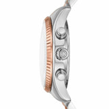 Buy Shop Michael Kors Lexington Chronograph Rose Gold Dial Two Tone Steel Strap Watch For Women - MK7219 USA Online