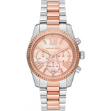 Buy Shop Michael Kors Lexington Chronograph Rose Gold Dial Two Tone Steel Strap Watch For Women - MK7219 USA Online