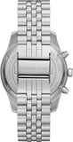 Buy Shop Michael Kors Lexington Chronograph Silver Dial Silver Steel Strap Watch For Men - MK8789 USA Online