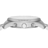 Buy Shop Michael Kors Lexington Chronograph Silver Dial Silver Steel Strap Watch For Men - MK8789 USA Online