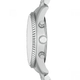 Buy Shop Michael Kors Lexington Chronograph Silver Dial Silver Steel Strap Watch For Men - MK8789 USA Online