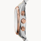 Buy Shop Michael Kors Lexington Chronograph Silver Dial Two Tone Steel Strap Watch for Women - MK5735 USA Online