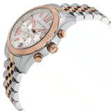 Buy Shop Michael Kors Lexington Chronograph Silver Dial Two Tone Steel Strap Watch for Women - MK5735 USA Online