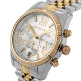 Buy Shop Michael Kors Lexington Chronograph Silver Dial Two Tone Steel Strap Watch for Women - MK5735 USA Online