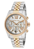 Buy Shop Michael Kors Lexington Chronograph Silver Dial Two Tone Steel Strap Watch for Women - MK5735 USA Online