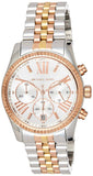 Buy Shop Michael Kors Lexington Chronograph Silver Dial Two Tone Steel Strap Watch for Women - MK5735 USA Online