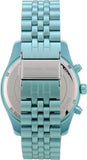 Buy Shop Michael Kors Lexington Chronograph Turquoise Dial Turquoise Steel Strap Watch For Men - MK8793 USA Online